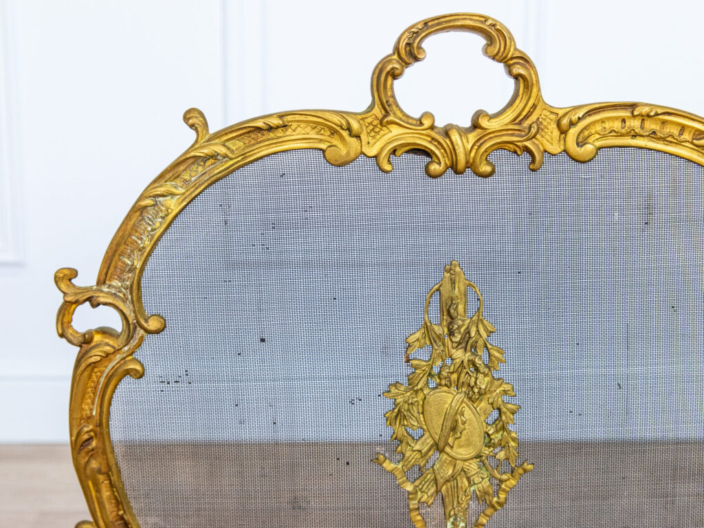 BN4A9299 Антикварний камінний екран у стилі Рококо