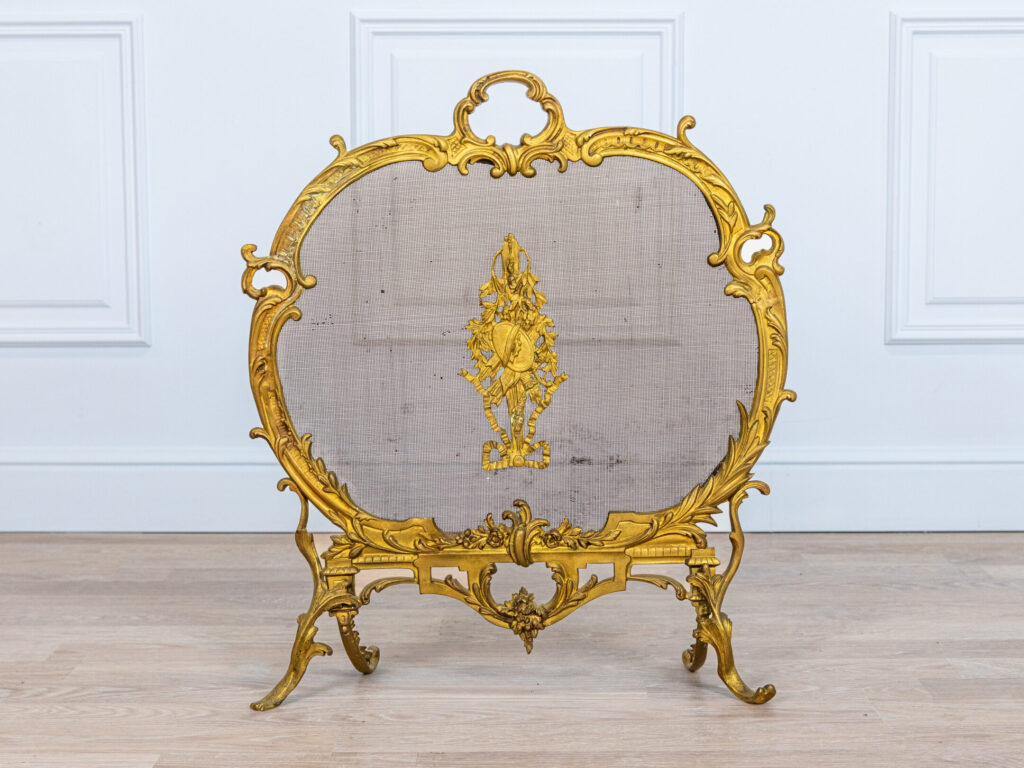 BN4A9306 Антикварний камінний екран у стилі Рококо