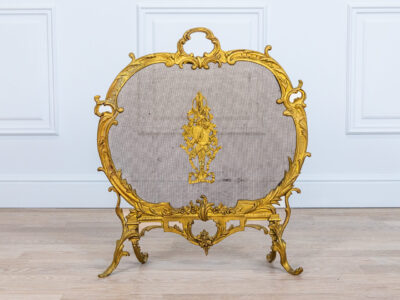 Антикварний камінний екран у стилі Рококо