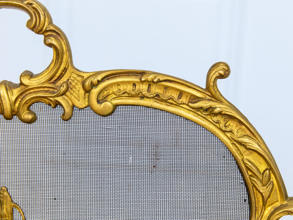 BN4A9310 Антикварний камінний екран у стилі Рококо