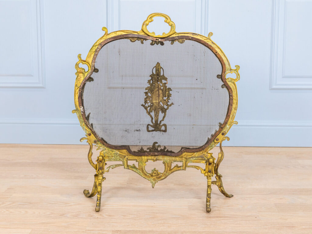 BN4A9312 Антикварний камінний екран у стилі Рококо