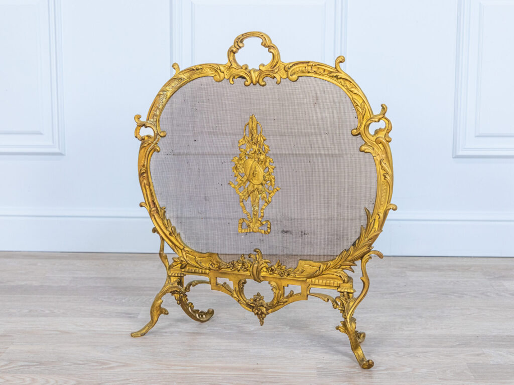 BN4A9313 Антикварний камінний екран у стилі Рококо