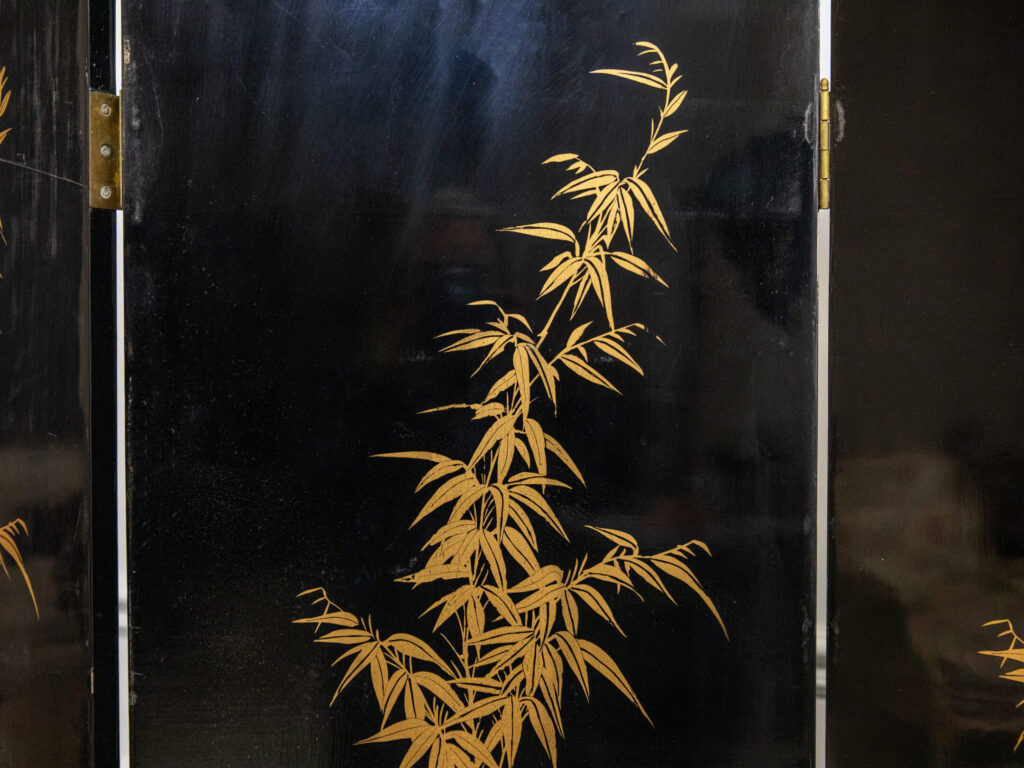 Вінтажна ширма з інкрустацією в стилі Шинуазрі