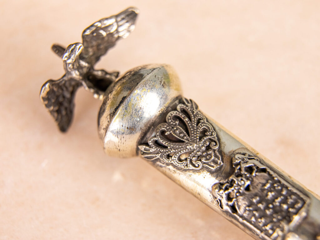 IMG_20251201_212849_847 Антикварна срібна указка (яд) для читання Тори