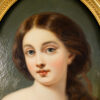 Антикварний портрет молодої дівчини