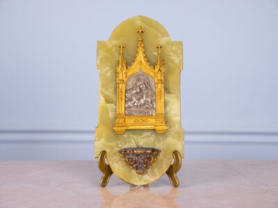 Антикварний образ з чашею для святої води