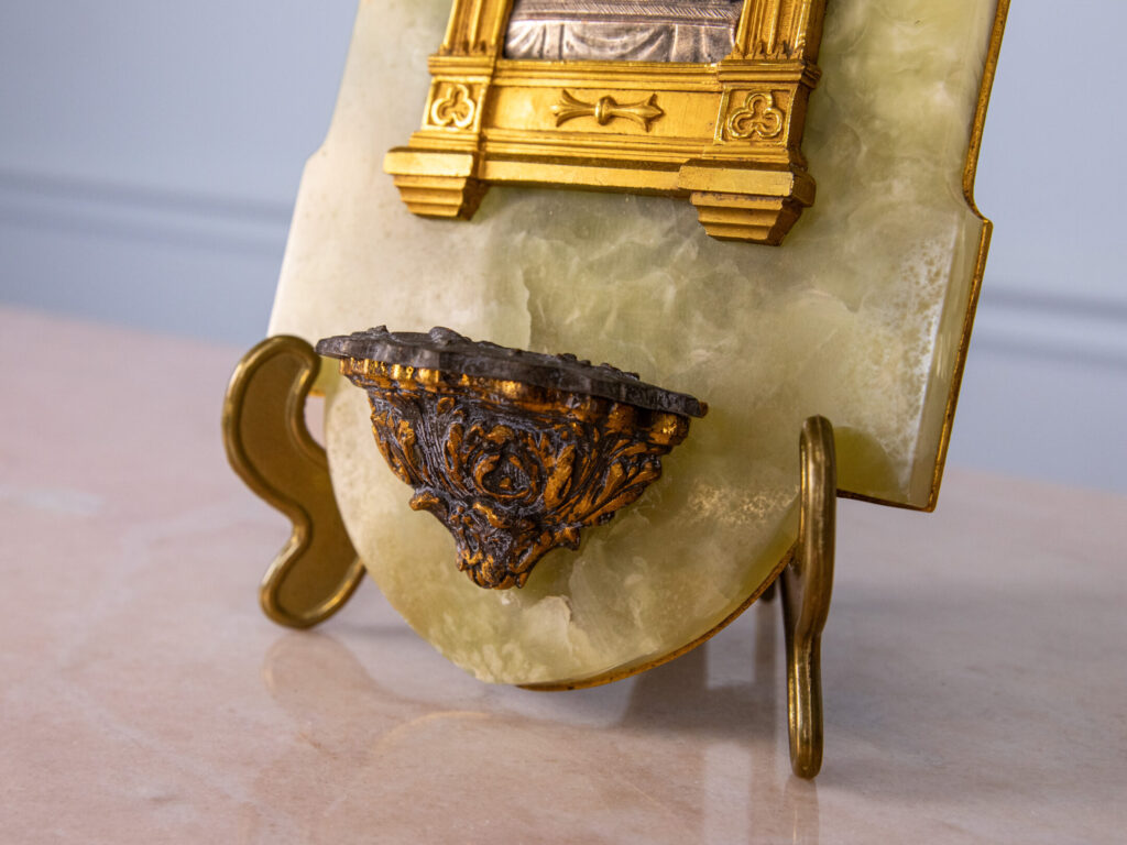 Антикварний образ з чашею для святої води