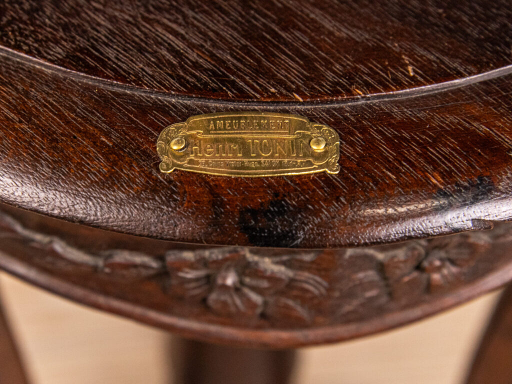 Антикварний стілець для фортепіано Henri Tonin