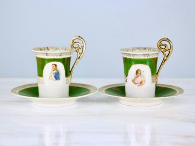 Антикварний кавовий набір «Наполеон і Жозефіна»