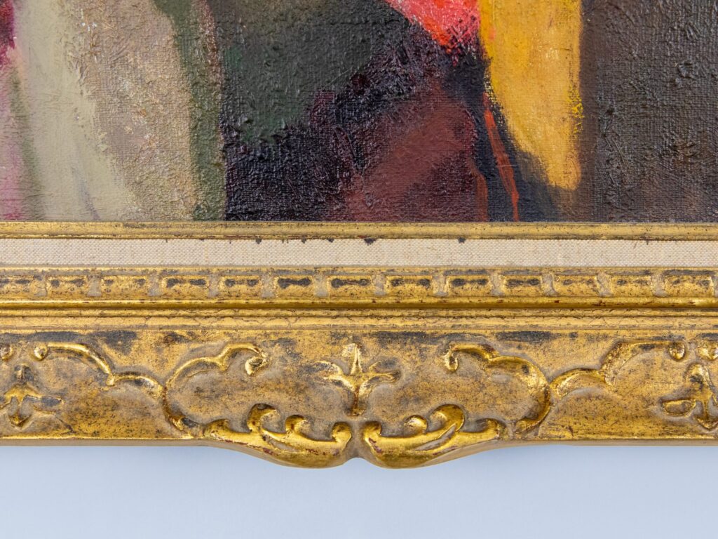 Антикварний живопис «Дівчинка з собачкою», Борис Гладченко