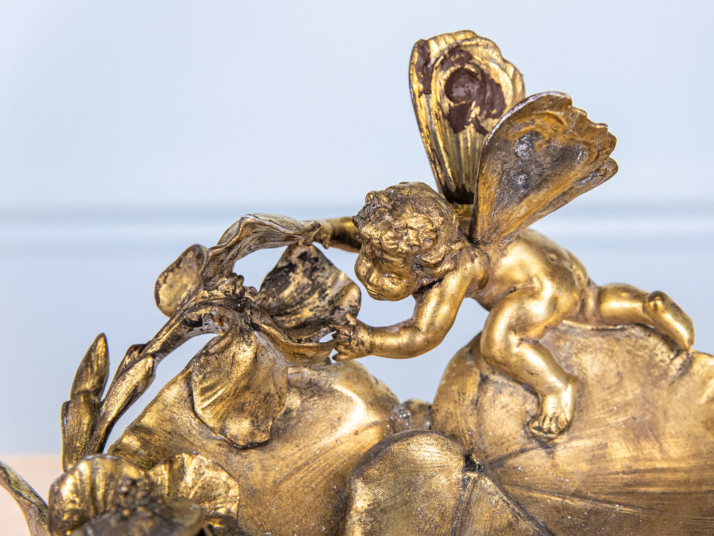 Антикварная бронзовая чернильница по модели Иполита Франсуа Моро