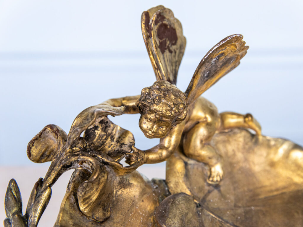 Антикварная бронзовая чернильница по модели Иполита Франсуа Моро