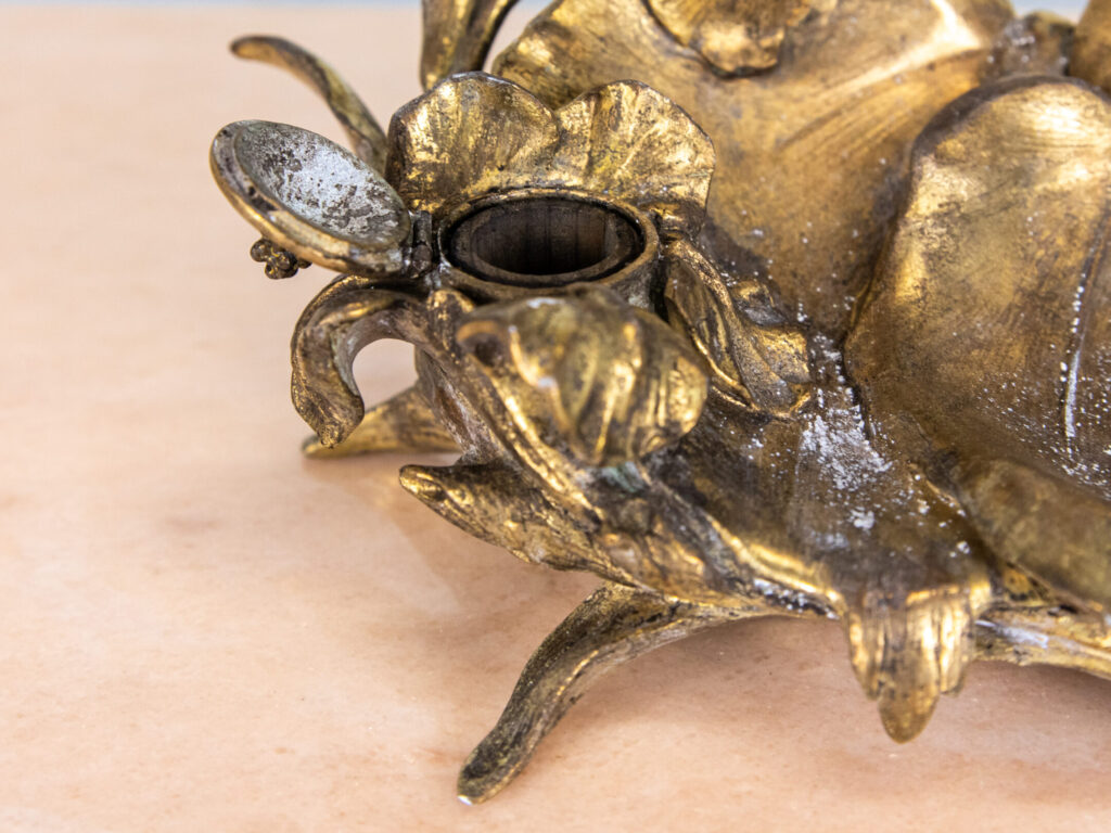 Антикварная бронзовая чернильница по модели Иполита Франсуа Моро