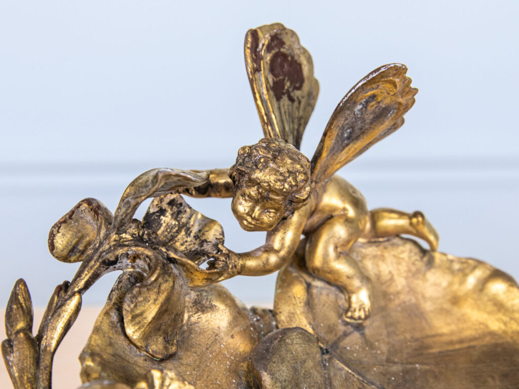 Антикварная бронзовая чернильница по модели Иполита Франсуа Моро