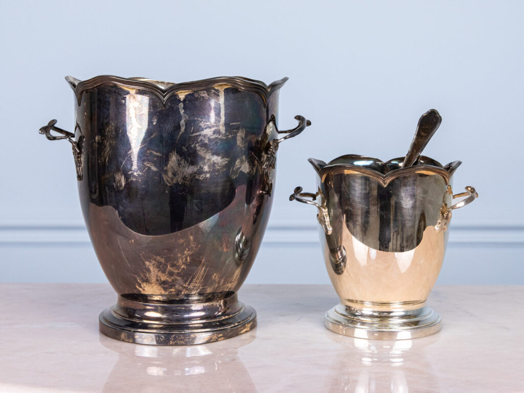 Антикварний набір для подачі шампанського/вина та льоду, Montibert