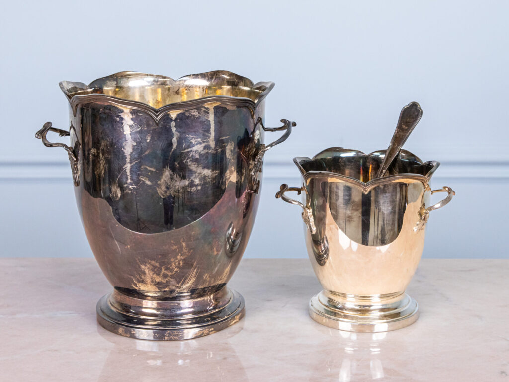 Антикварний набір для подачі шампанського/вина та льоду, Montibert