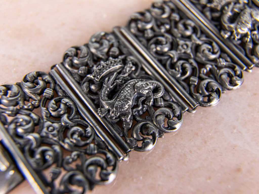 Антикварний срібний браслет