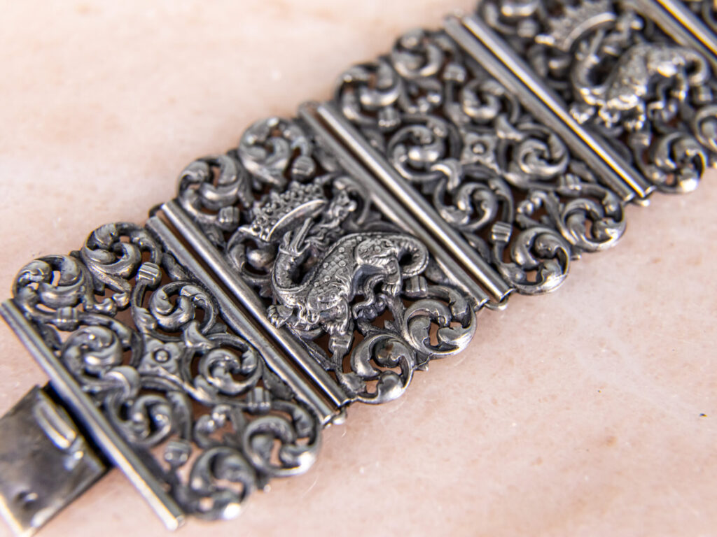 Антикварний срібний браслет