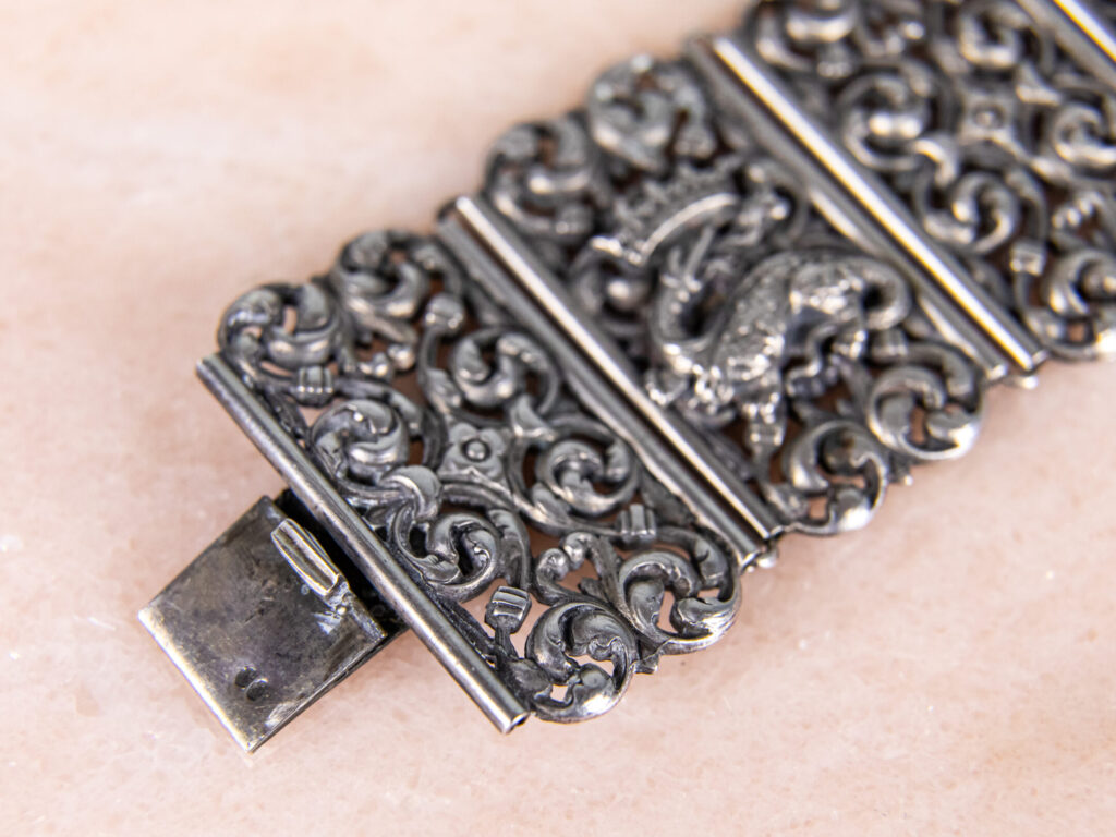 Антикварний срібний браслет