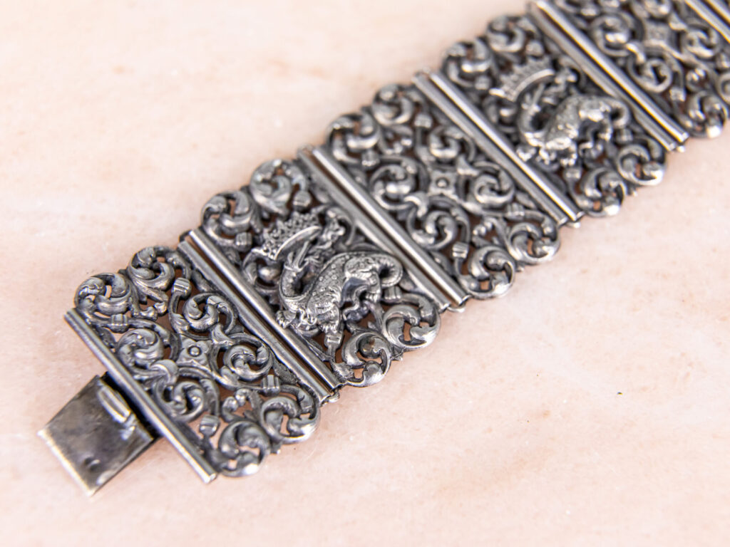 Антикварний срібний браслет