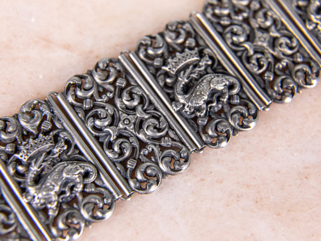 Антикварний срібний браслет