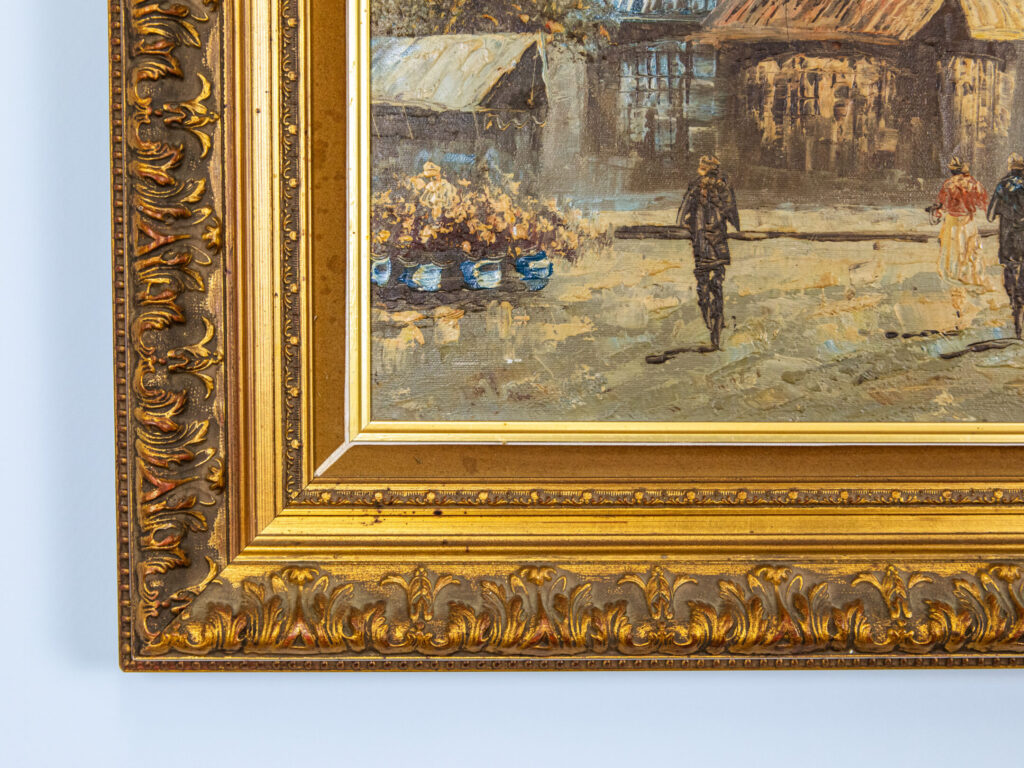 BN4A1023 – копія Антикварний живопис «Вулиця Парижа», К. Бернетт