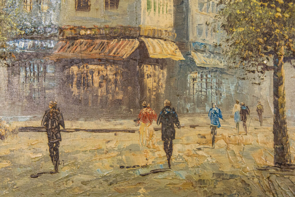 BN4A1027 – копія Антикварний живопис «Вулиця Парижа», К. Бернетт