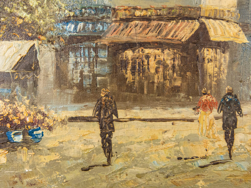 BN4A1036 – копія Антикварний живопис «Вулиця Парижа», К. Бернетт