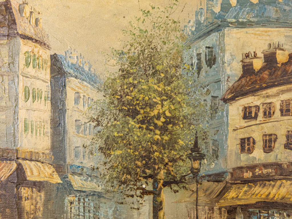 BN4A1039 – копія Антикварний живопис «Вулиця Парижа», К. Бернетт