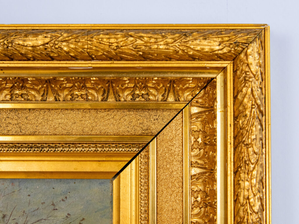 BN4A1371 Антикварний живопис «Пейзаж з річкою»