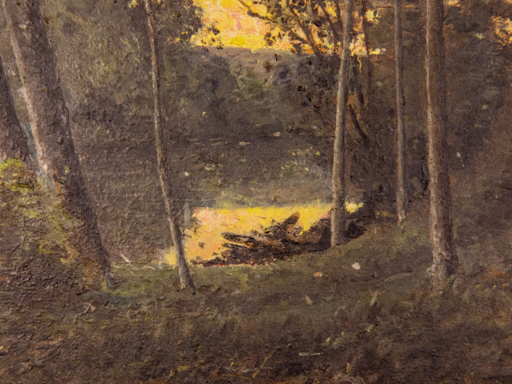 BN4A1381 Антикварний живопис «Пейзаж з річкою»