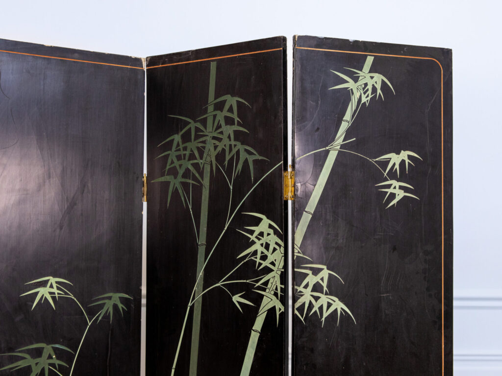 Винтажная ширма в стиле Шинуазри