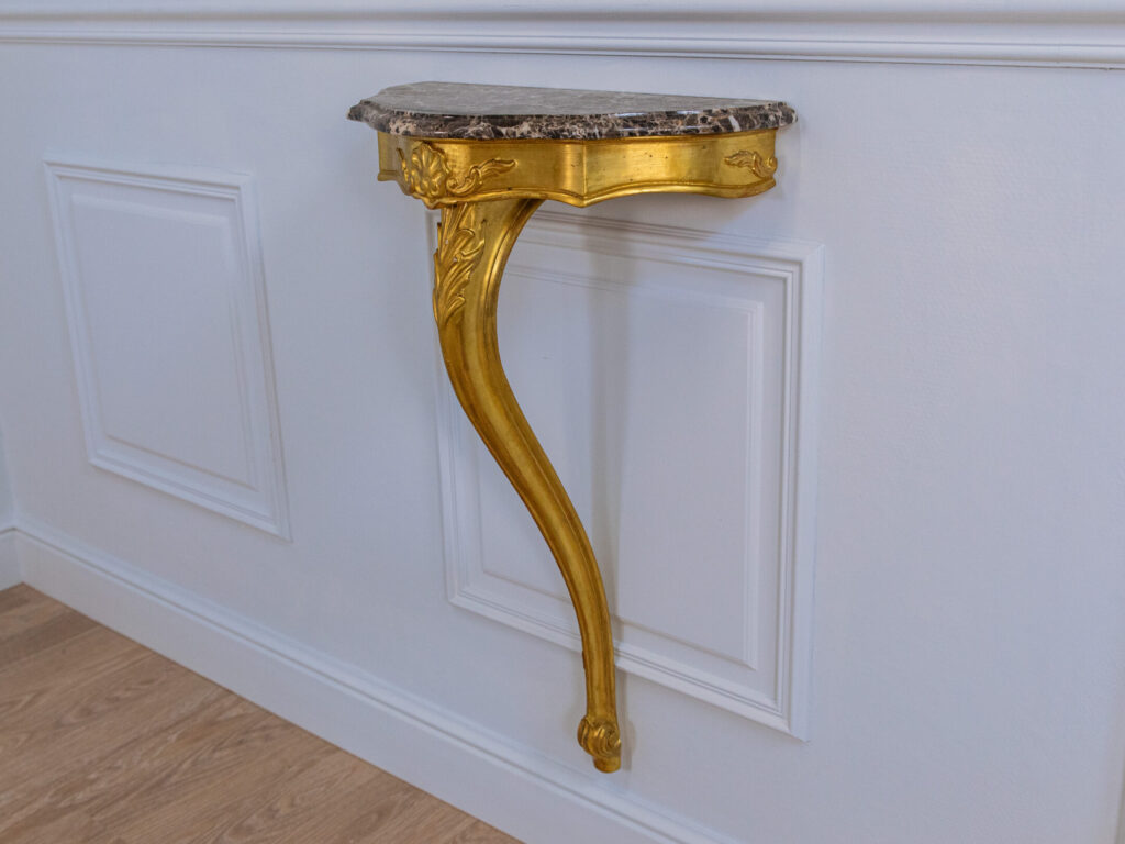 BN4A1647 Антикварна консоль з дзеркалом у стилі Рококо