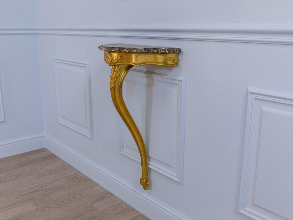 BN4A1648 Антикварна консоль з дзеркалом у стилі Рококо