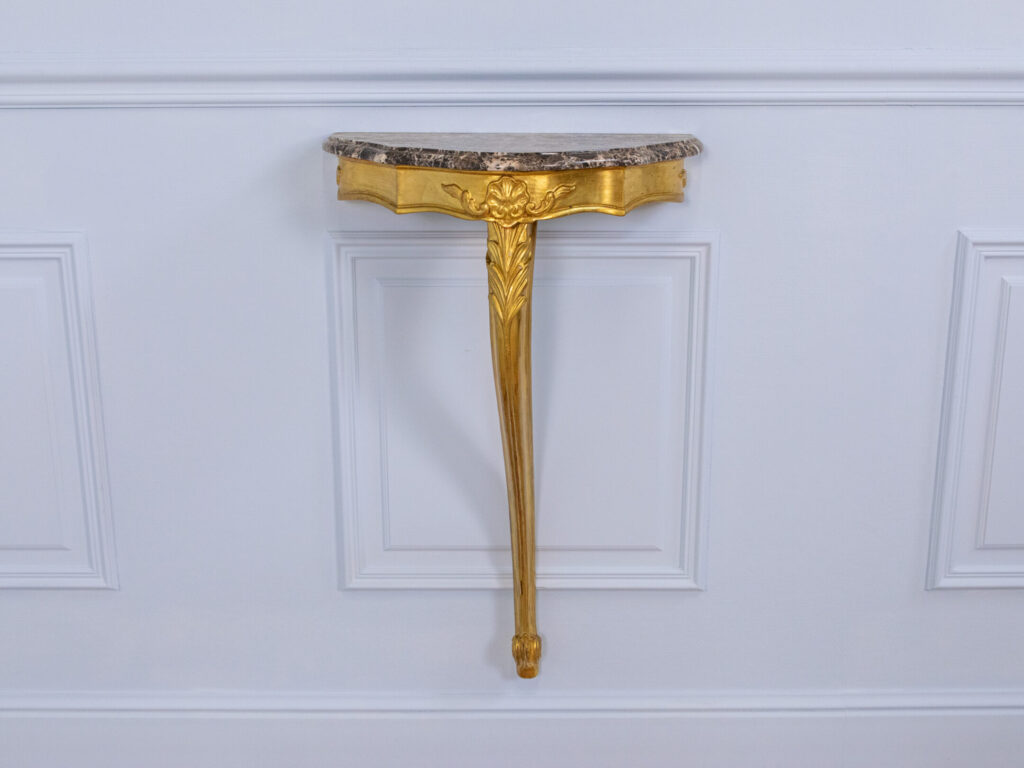 BN4A1654 Антикварна консоль з дзеркалом у стилі Рококо