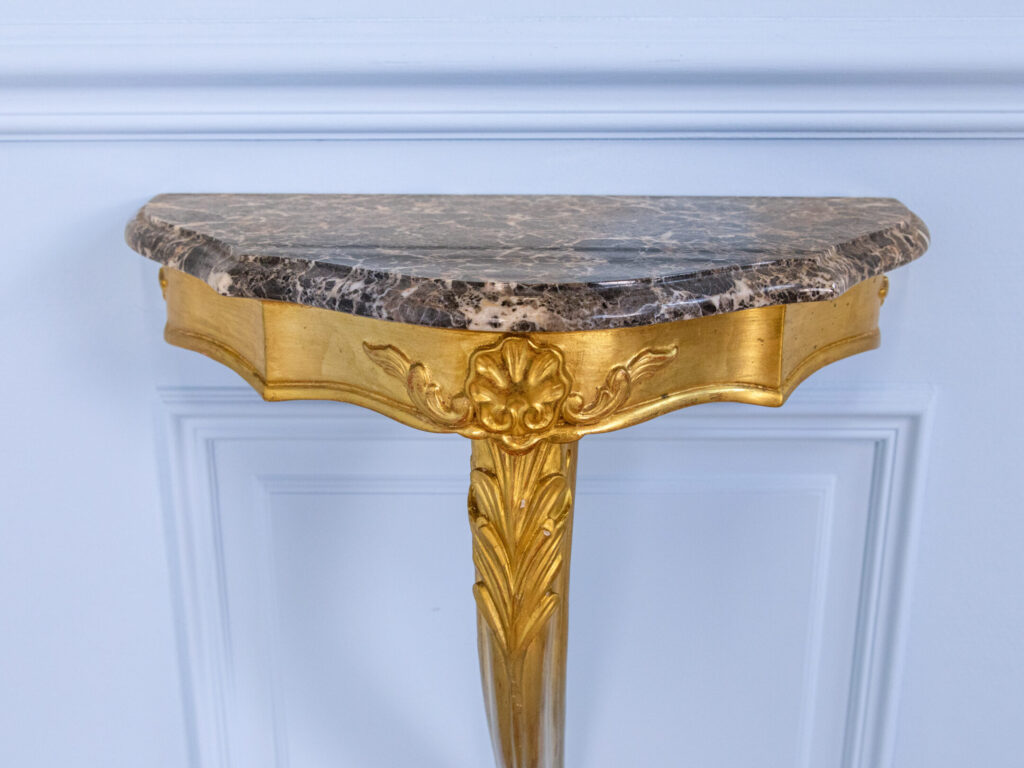 Антикварна консоль з дзеркалом у стилі Рококо