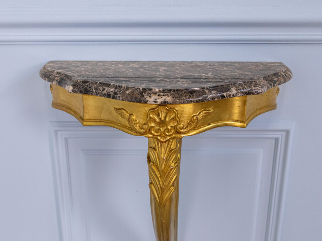 BN4A1656 Антикварна консоль з дзеркалом у стилі Рококо