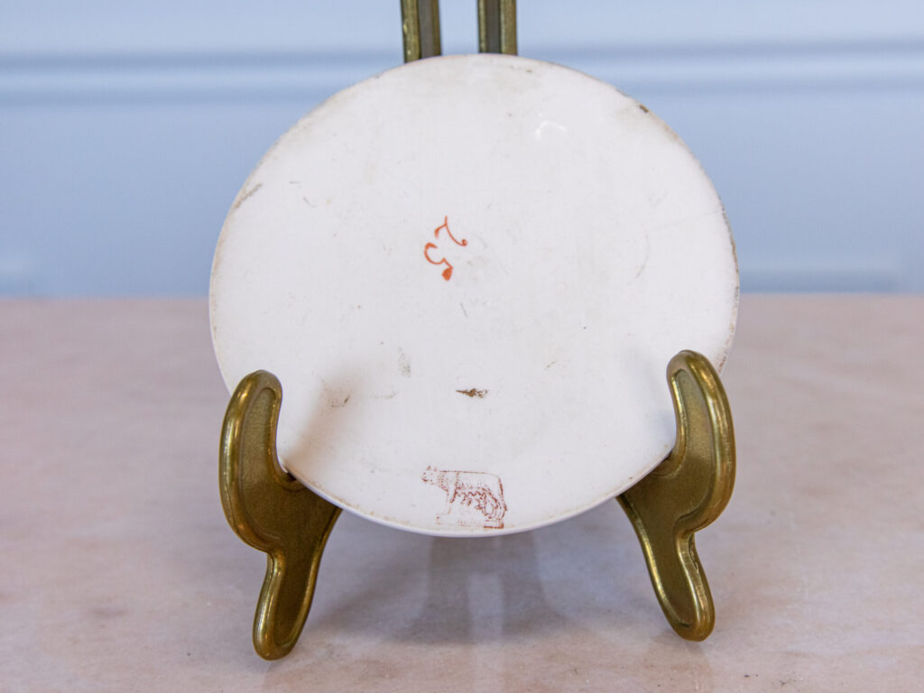 Антикварна порцелянова плакетка «Мадонна в кріслі»