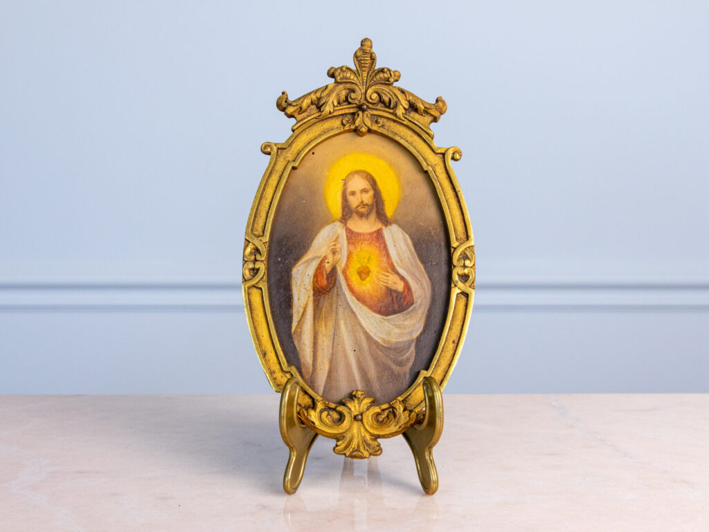 BN4A1840 Антикварна мініатюра «Святе Серце Ісуса Христа»