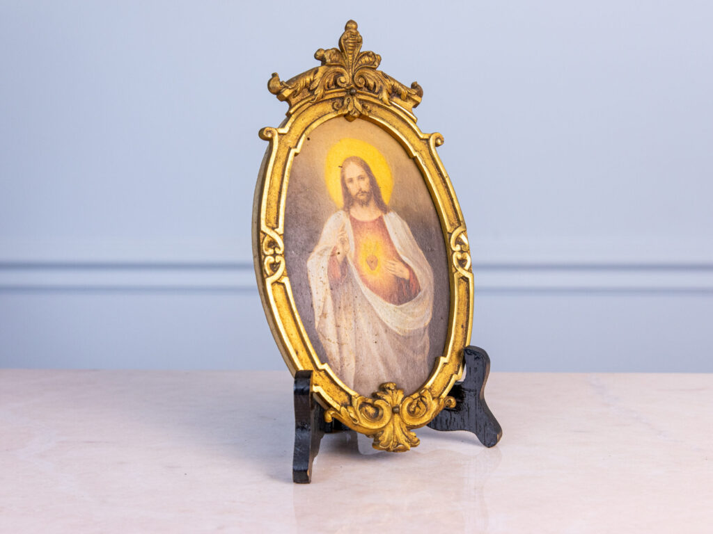 BN4A1862 Антикварна мініатюра «Святе Серце Ісуса Христа»