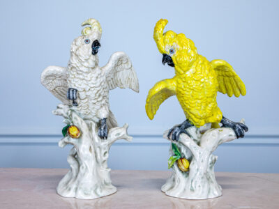 BN4A2109 Вінтажні порцелянові папуги