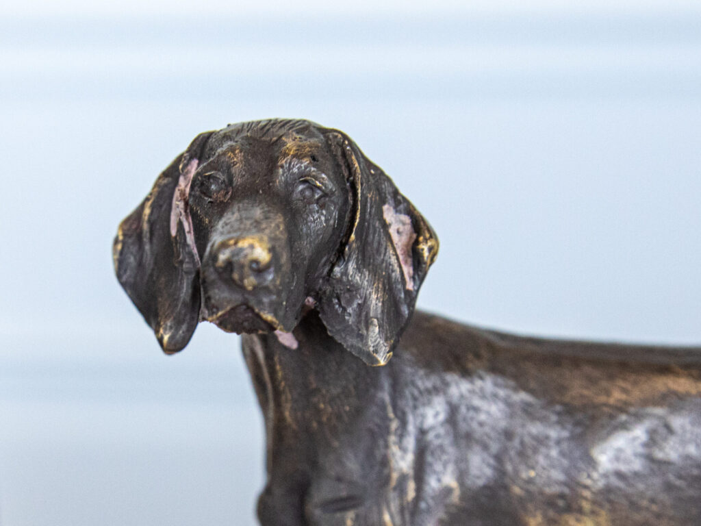 Антикварні обмежувачі для книг (букенди) «Мисливські собаки», É.Drouot