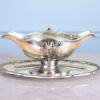 BN4A2176 Антикварна срібна соусниця в стилі Людовика XV