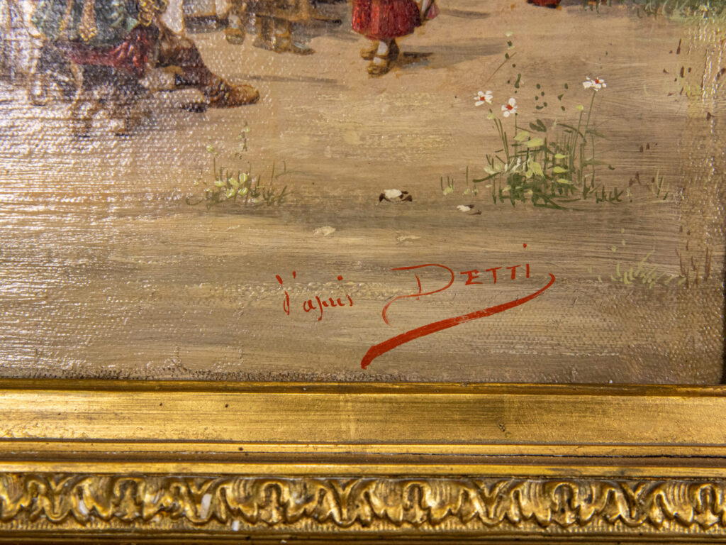 BN4A2705 Пара антикварных картин