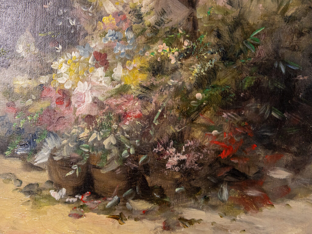 Антикварний живопис «Квіткарка», Ж.Апперт (Georges Appert)