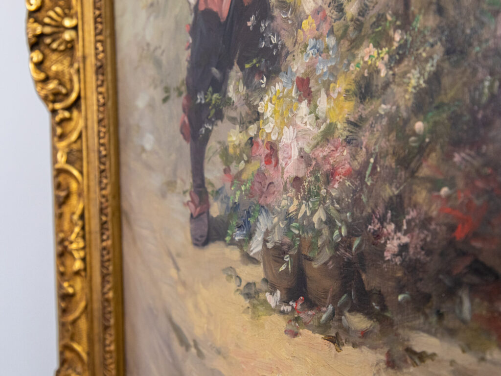 Антикварний живопис «Квіткарка», Ж.Апперт (Georges Appert)