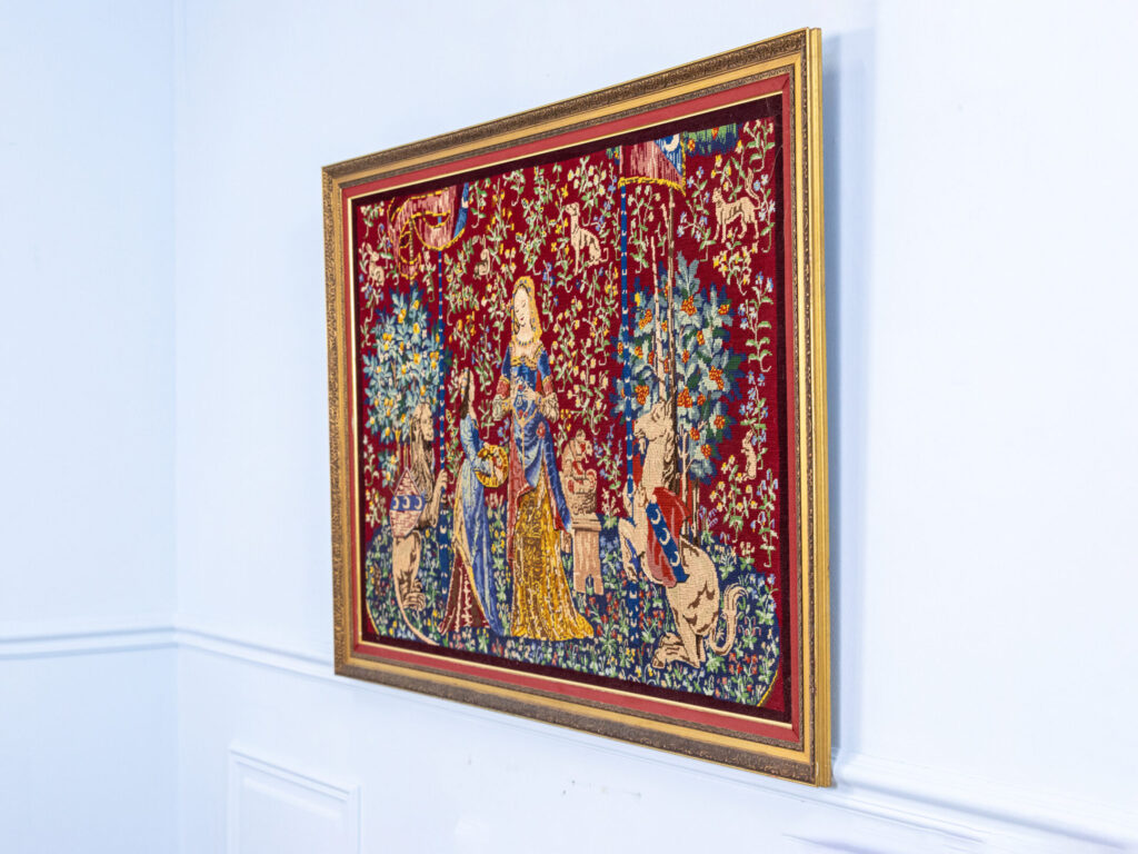 Вінтажний гобелен «Дама з єдинорогом»
