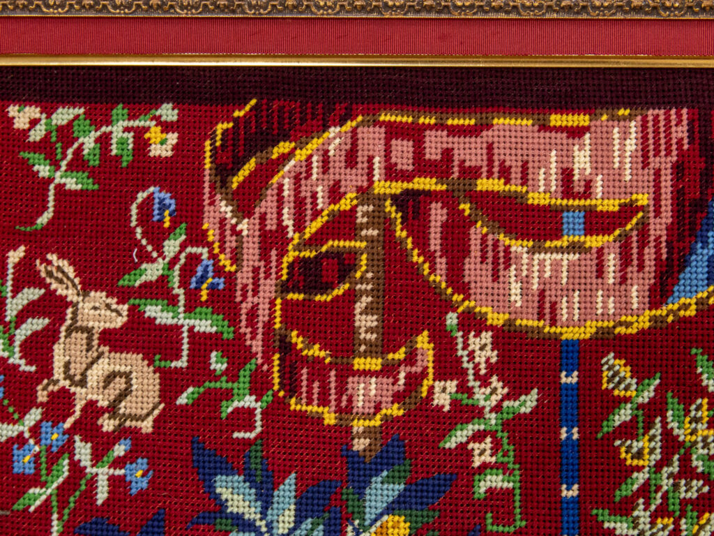 Вінтажний гобелен «Дама з єдинорогом»