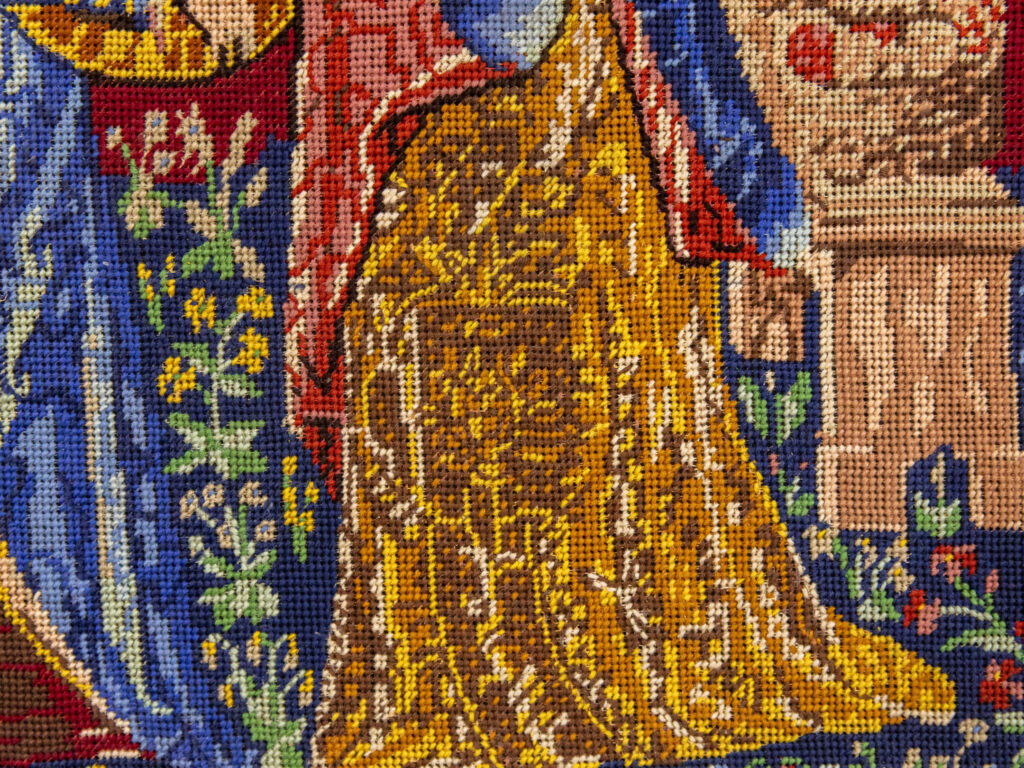 Вінтажний гобелен «Дама з єдинорогом»
