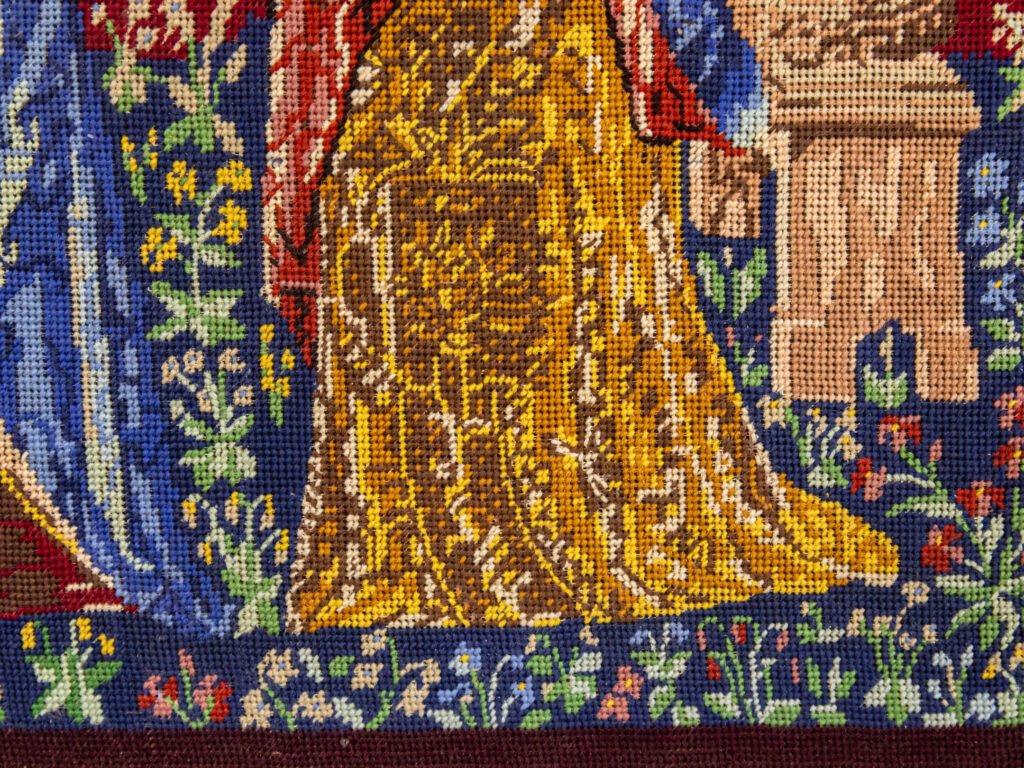 Вінтажний гобелен «Дама з єдинорогом»